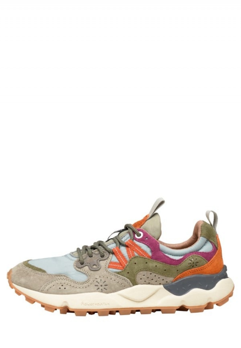 Flower Mountain Yamano 3 Uni Sneakers Heren Grijs Lichtblauw | ZHW6018FH