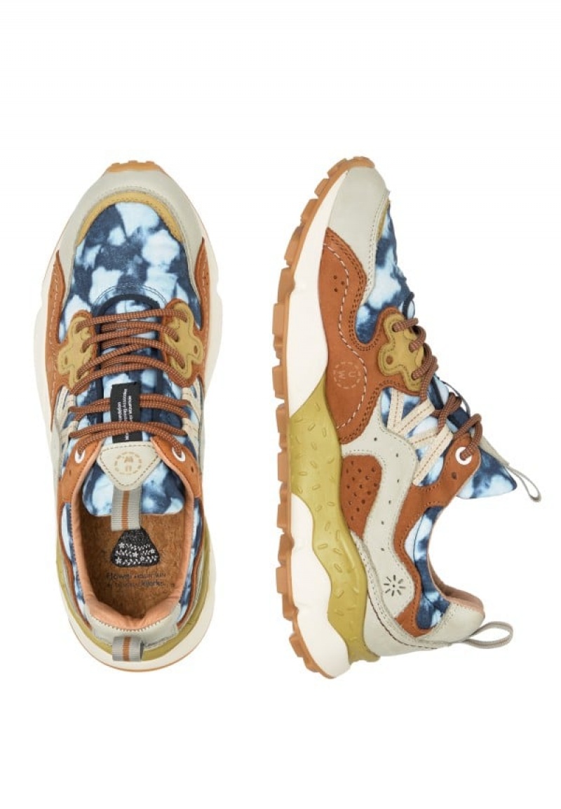 Flower Mountain Yamano 3 Uni Uw Sneakers Heren Blauw Bruin | LFN8825MK