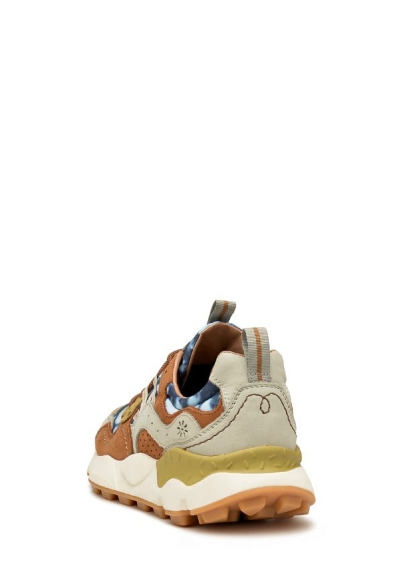 Flower Mountain Yamano 3 Uni Uw Sneakers Heren Blauw Bruin | LFN8825MK