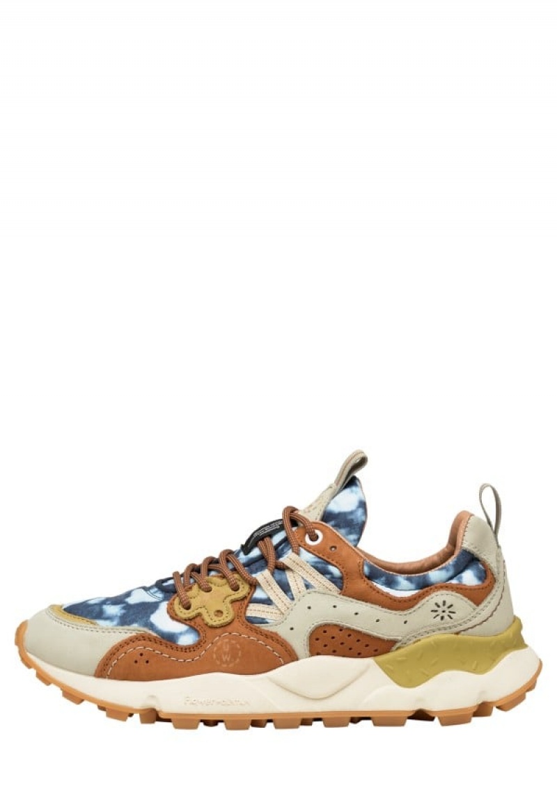 Flower Mountain Yamano 3 Uni Uw Sneakers Heren Blauw Bruin | LFN8825MK