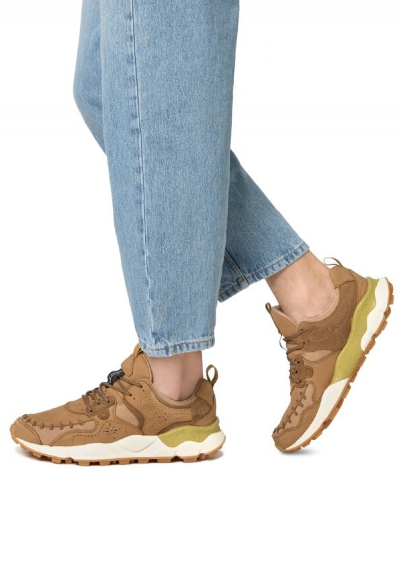 Flower Mountain Yamano Uni Uw Sneakers Heren Bruin | WGL6017NT
